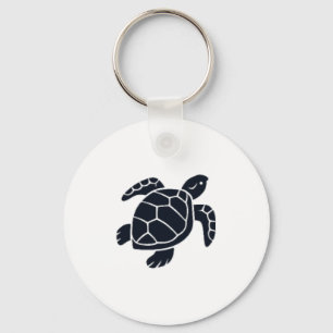 Schildkröten-Logo-Emblem Rotwangen-Schmuckschildkr Schlüsselanhänger