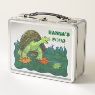 Schildkröten-Lunchbox 'Halt dich zurück' Metall Lunch Box