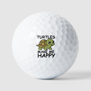 Schildkröten machen mich glücklich golfball