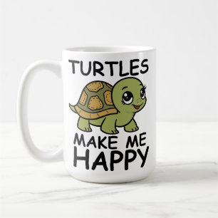 Schildkröten machen mich glücklich kaffeetasse