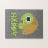 Schildkröten machen mich glücklich puzzle (Horizontal)