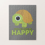 Schildkröten machen mich glücklich puzzle (Vertikal)