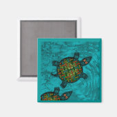 Schildkröten Magnet (Vorderseite/Rückseite)