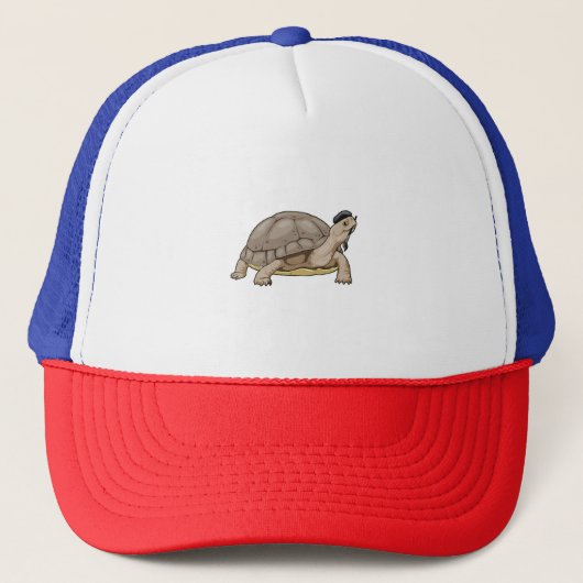 Schildkröten-Maler-Pinsel Truckerkappe (Vorderseite)