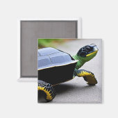 Schildkröten mit Metal-Muschel Konzept Kunst Magnet (Vorderseite/Rückseite)