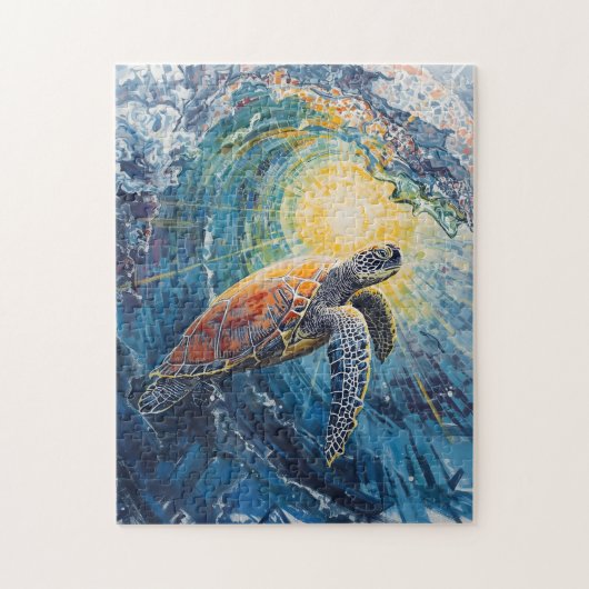 Schildkröten-Odyssee Puzzle (Vertikal)