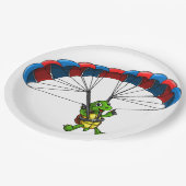 Schildkröten-Papierteller Pappteller (Schrägansicht)