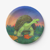 Schildkröten-Party-Mitte Pappteller (Vorderseite)