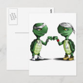 Schildkröten Postkarte (Vorne/Hinten)