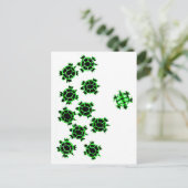 Schildkröten Postkarte (Stehend Vorderseite)