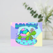 Schildkröten Postkarte (Stehend Vorderseite)