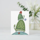 Schildkröten Postkarte (Stehend Vorderseite)