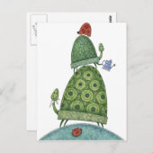 Schildkröten Postkarte (Vorne/Hinten)