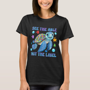 Schildkröten-Puzzle Sieh das Könnende, nicht das E T-Shirt