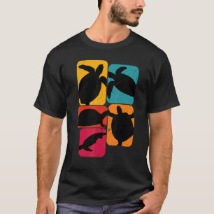 Schildkröten Retro Design T-Shirt