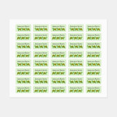 Schildkröten-Schildkrötennamen Etiketten (Blatt)