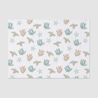 Schildkröten schwimmen seidenpapier