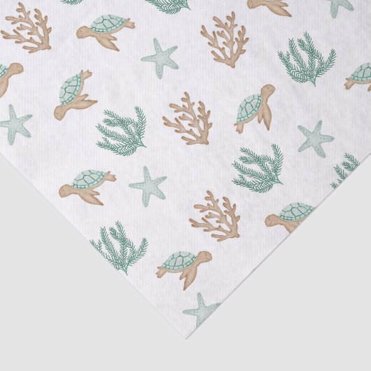 Schildkröten schwimmen seidenpapier (Ausschnitt)