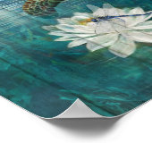 Schildkröten sind freundlich und Motivierend Poster (Ecke)