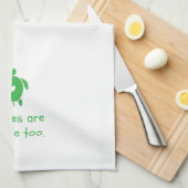 Schildkröten sind Geschirrtuch der Leute auch (Viertel Falte)