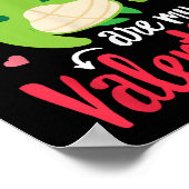 Schildkröten sind mein Valentinstag Funny Valentin Poster (Ecke)