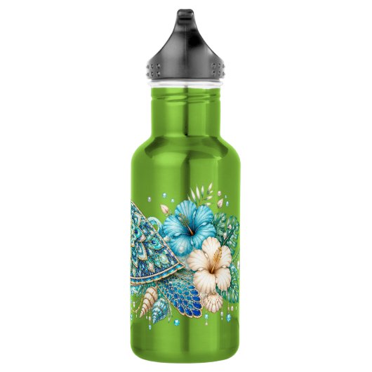 Schildkröten Sommer Edelstahlflasche (Rechts)