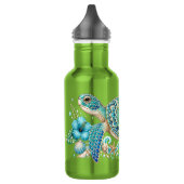 Schildkröten Sommer Edelstahlflasche (Links)
