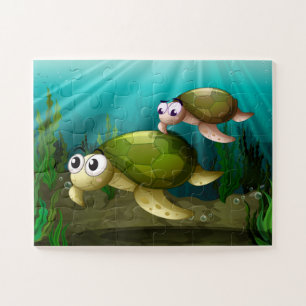 Schildkröten-Spiel-Puzzle Puzzle