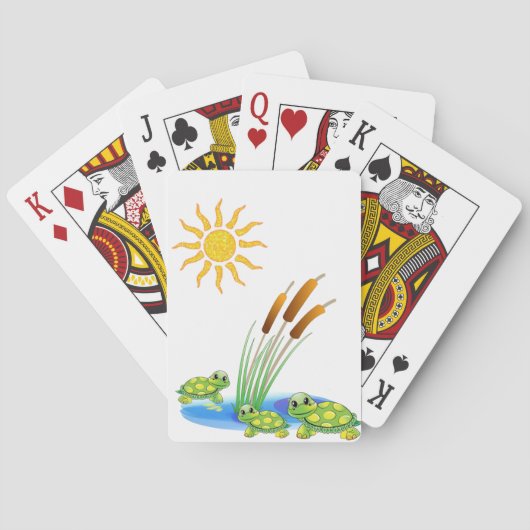 Schildkröten Spielkarten Deck (Rückseite)