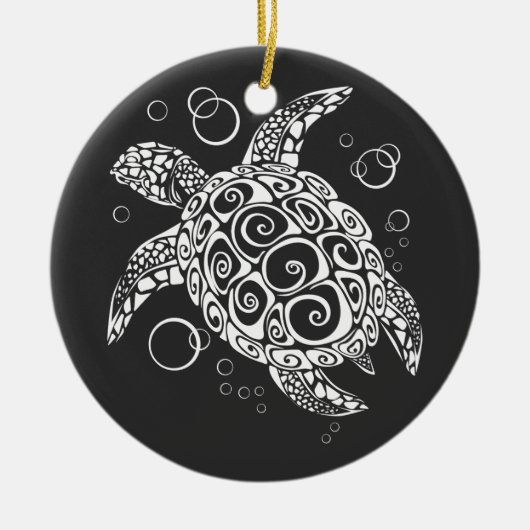Schildkröten, Surfer Life, Beach Lover, Turtle Keramik Ornament (Vorne)