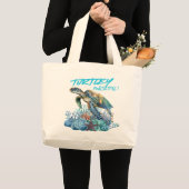 Schildkröten-Tasche Jumbo Stoffbeutel (Vorderseite (Produkt))