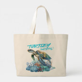 Schildkröten-Tasche Jumbo Stoffbeutel (Rückseite)