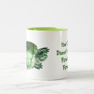 Schildkröten-Tasse Zweifarbige Tasse
