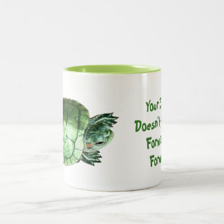 Schildkröten-Tasse Zweifarbige Tasse