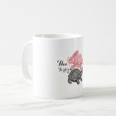Schildkröten-u. Hase-Tasse Kaffeetasse (Vorderseite Links)