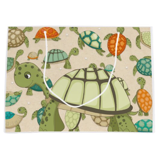 Schildkröten überall große geschenktüte (Vorderseite)