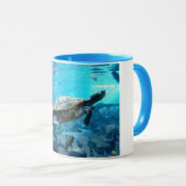 Schildkröten und Fische Tasse (VorderseiteRechts)