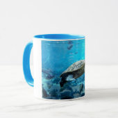 Schildkröten und Fische Tasse (Vorderseite Links)