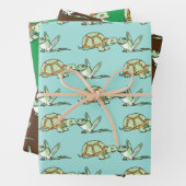 Schildkröten und Frosch Geschenkpapier Set (Beispiel)