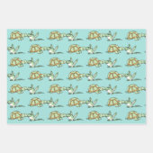 Schildkröten und Frosch Geschenkpapier Set (Vorderseite)