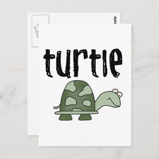 Schildkröten und Geschenke Postkarte (Vorne/Hinten)