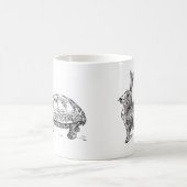 Schildkröten- und Hase-Tasse Kaffeetasse (Mittel)