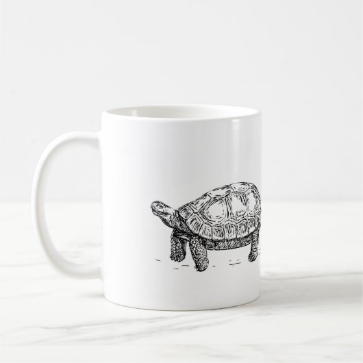 Schildkröten- und Hase-Tasse Kaffeetasse (Links)