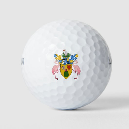 Schildkröten und Kaikosinseln Golfball (Vorderseite)