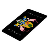 Schildkröten und Kaikosinseln Magnet (Linke Seite)