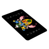 Schildkröten und Kaikosinseln Magnet (Rechte Seite)