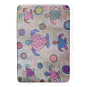 Schildkröten und Kreise Bath Mat Badematte (Vorderseite Vertikal)