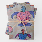 Schildkröten und Kreise Geschenkpapier Set (Beispiel)