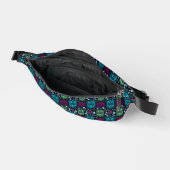 Schildkröten- und Lotusblumen-Muster Bauchtasche (Offen)