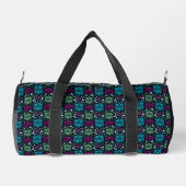 Schildkröten- und Lotusblumen-Muster  Duffle Bag (Rückseite)